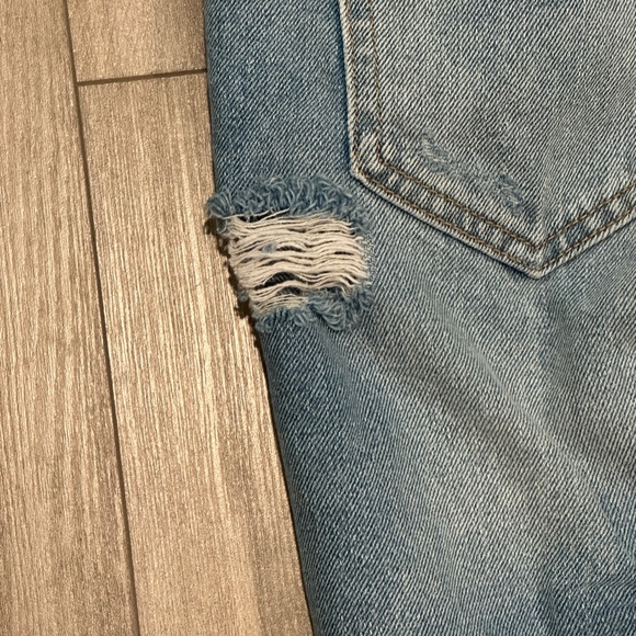 Tori Petite Distressed Mom Jeans - Picture 3 of 6